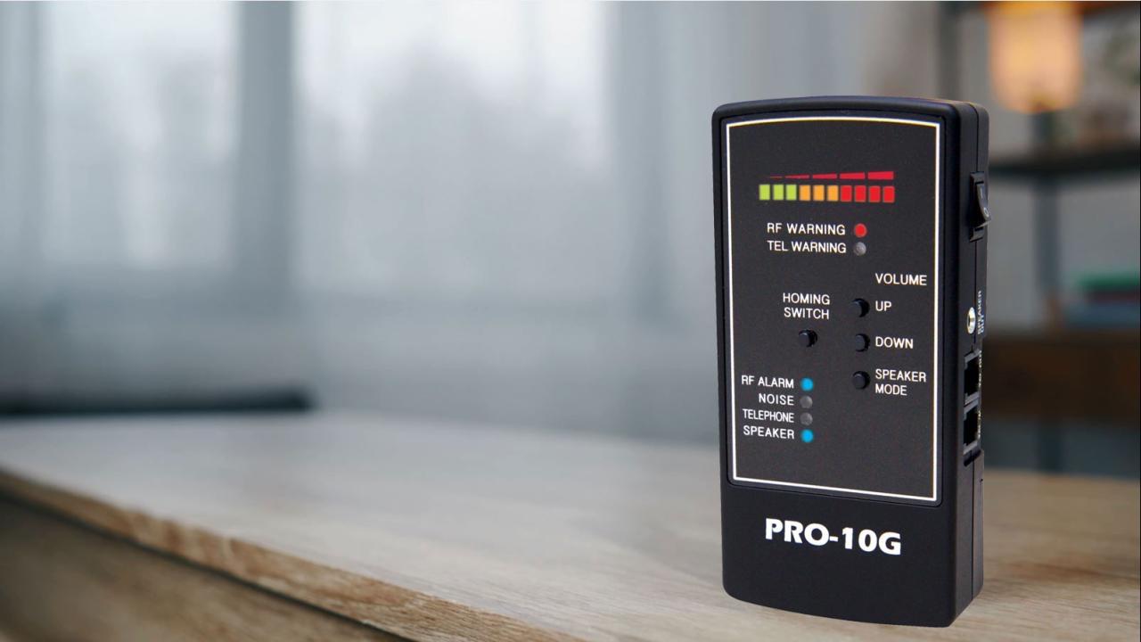 Spy Matrix®  PRO-10G GPS Bug Sweep, Portable Wire Tap, 3G/4G/5G Cell Phone Spying & Wireless Camera Finder
