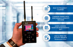 Bug Hunter Professional TSCM Sweeper w/ Live Activity Monitor