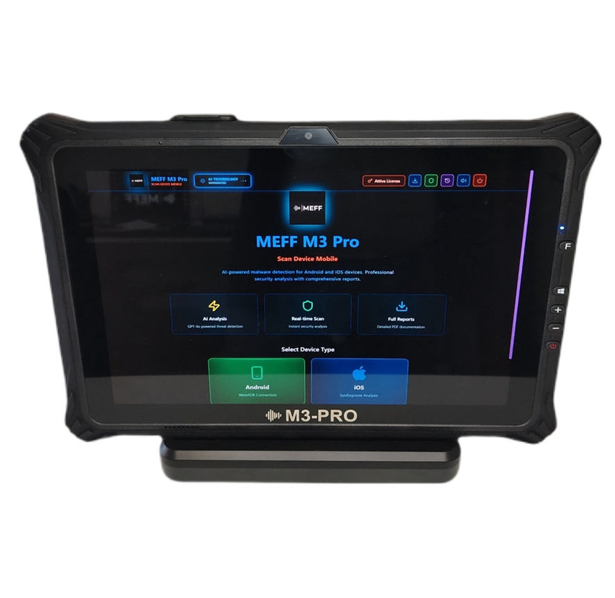 Spy-MAX Elite TSCM MEFF M3-PRO Mobile Scan Anti-Malware, Spyware, and Trojan Scanner for iOS and Android Mobile Devices - AI Live Threat Intelligence