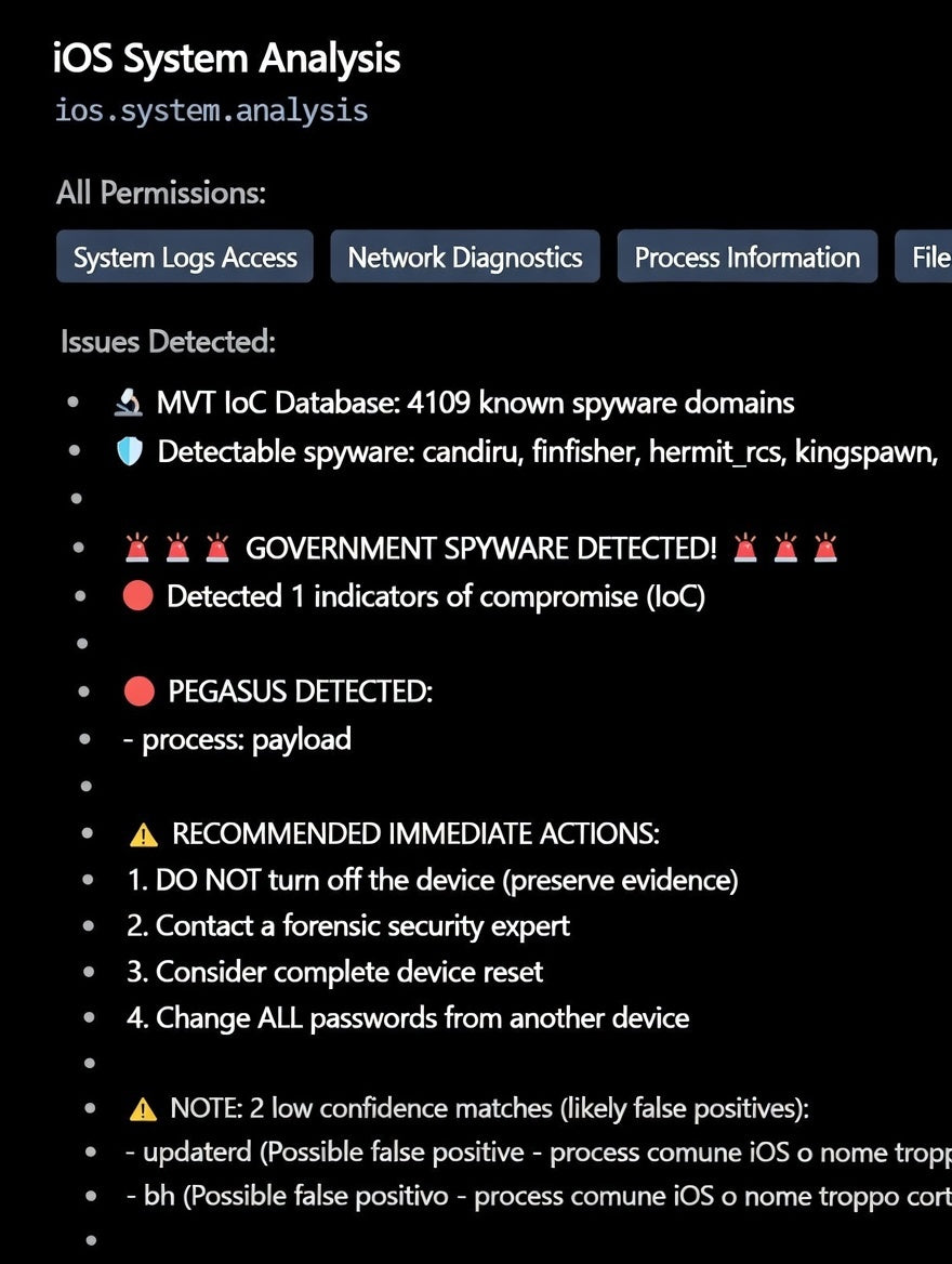 MEFF M3-PRO Professional Malware & Spyware Scanner for iOS & Android - AI Forensic Detection