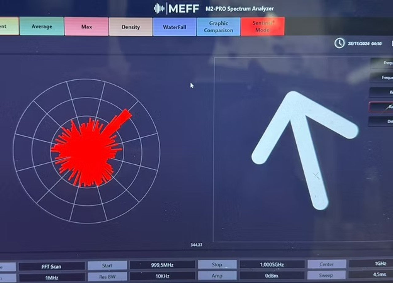 Spy-MAX Elite TSCM M2-PRO Portable AI Spectrum Analyzer 24GHz
