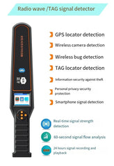 SpyFinder® RF Bluetooth Tag ProScan Hidden Camera Detector & RF Signal Scanner – Locates Bluetooth RF Tag Tracker, GPS Locator, WiFi Bug Sweeper, Anti-Spy Device Privacy Protection, 50MHz-6GHz
