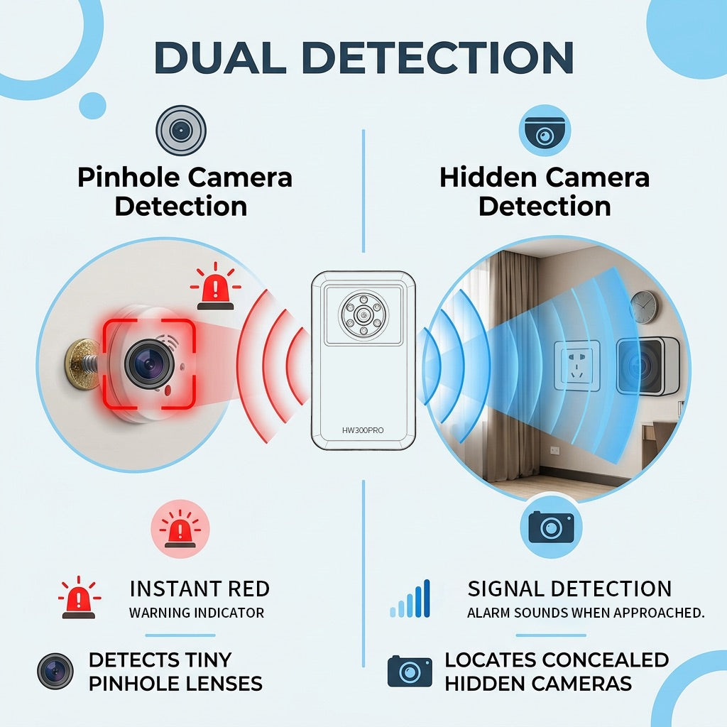 SpyFinder® Sentinel PRO AI Premium Pinhole Hidden Camera Detector