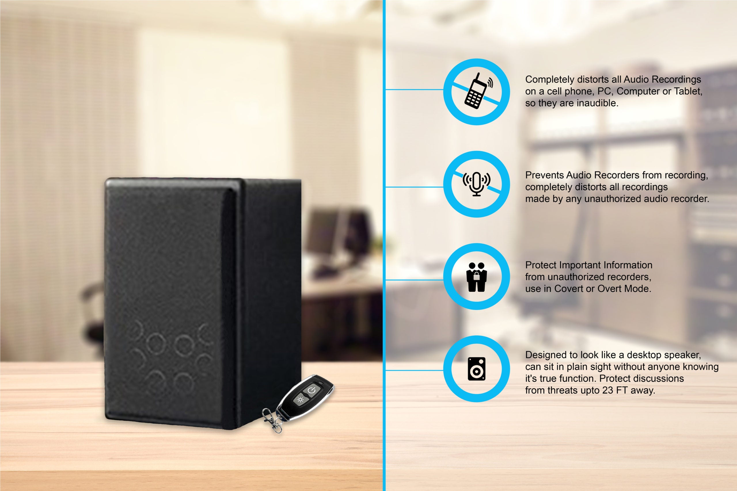 Boardroom Speech & Audio Privacy