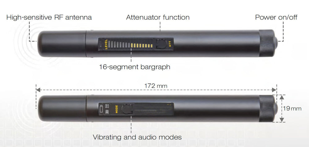Spy Matrix® Mini Wireless 50MHz-8GHz RF Signal Detector Wand